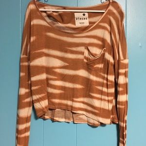 Orange Boho Crop Top